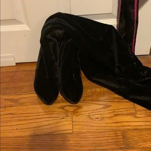 Black Velvet thigh highs